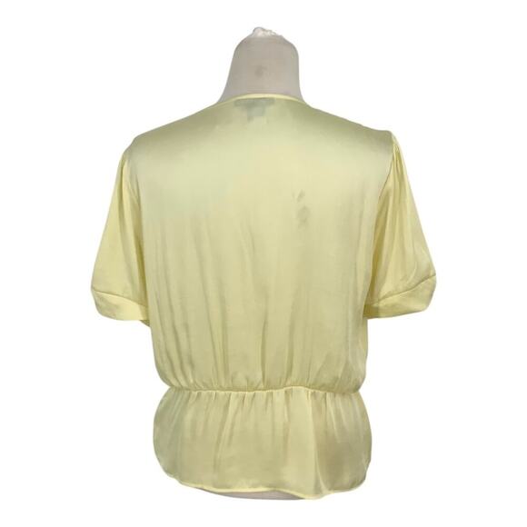 Paige Felicity Puff Sleeve Blouse In Pale Daffodil Size Large NWOT $179 MSRP - Picture 9 of 9